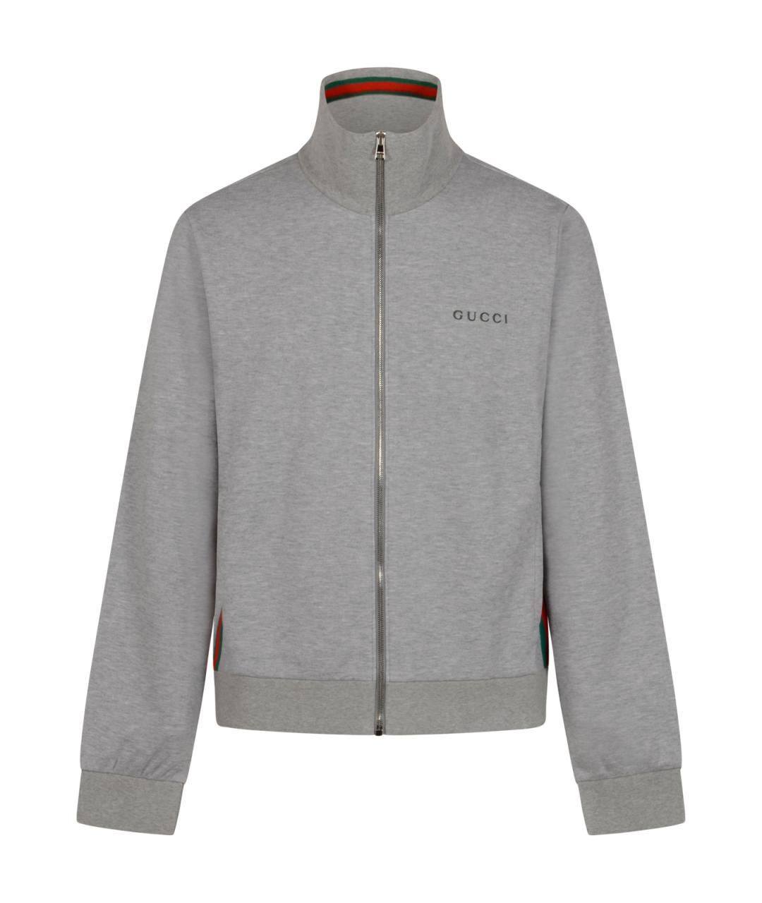 GUCCI Серая хлопковая куртка, фото 1