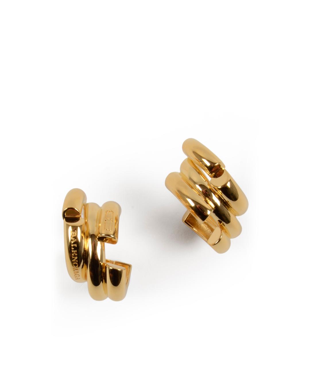 BALENCIAGA Золотые серьги, фото 2