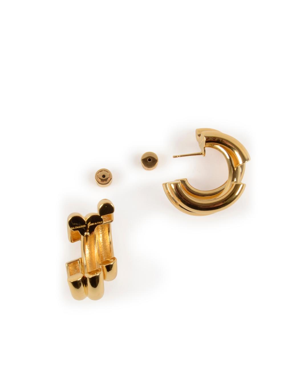 BALENCIAGA Золотые серьги, фото 3