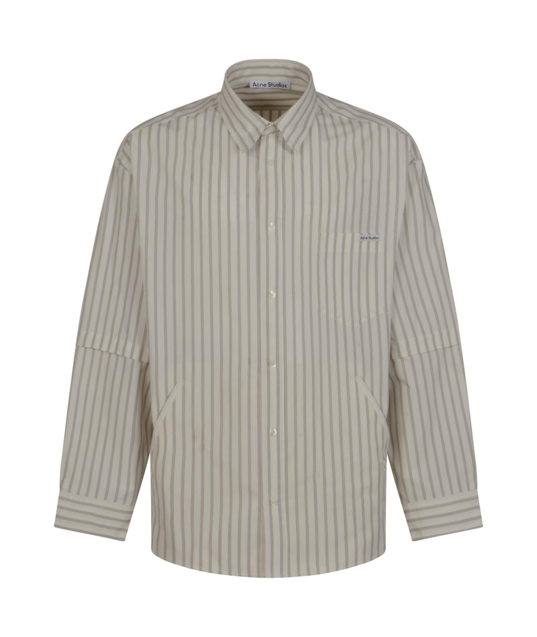 ACNE STUDIOS Серая хлопковая кэжуал рубашка, фото 1