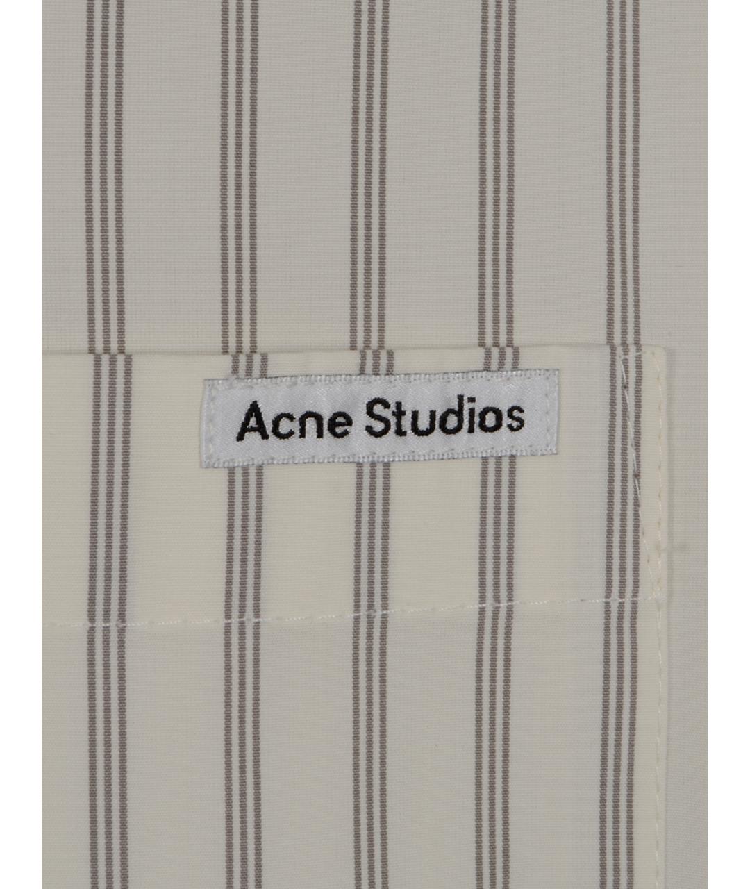 ACNE STUDIOS Серая хлопковая кэжуал рубашка, фото 3