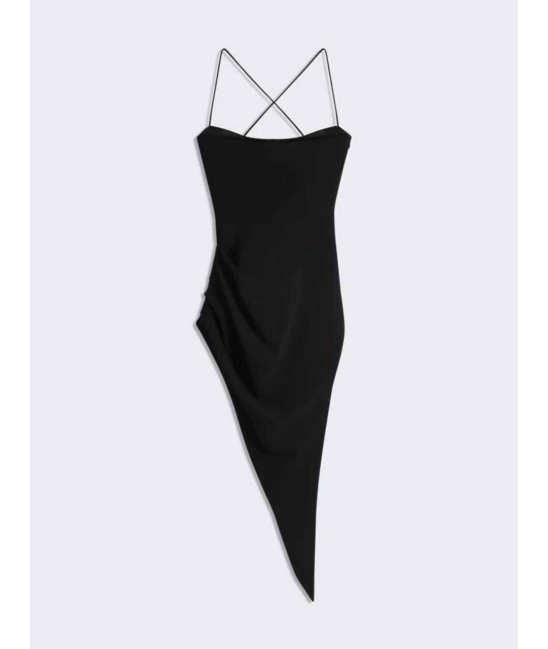 SCHIAPARELLI Черное вискозное вечернее платье, фото 4