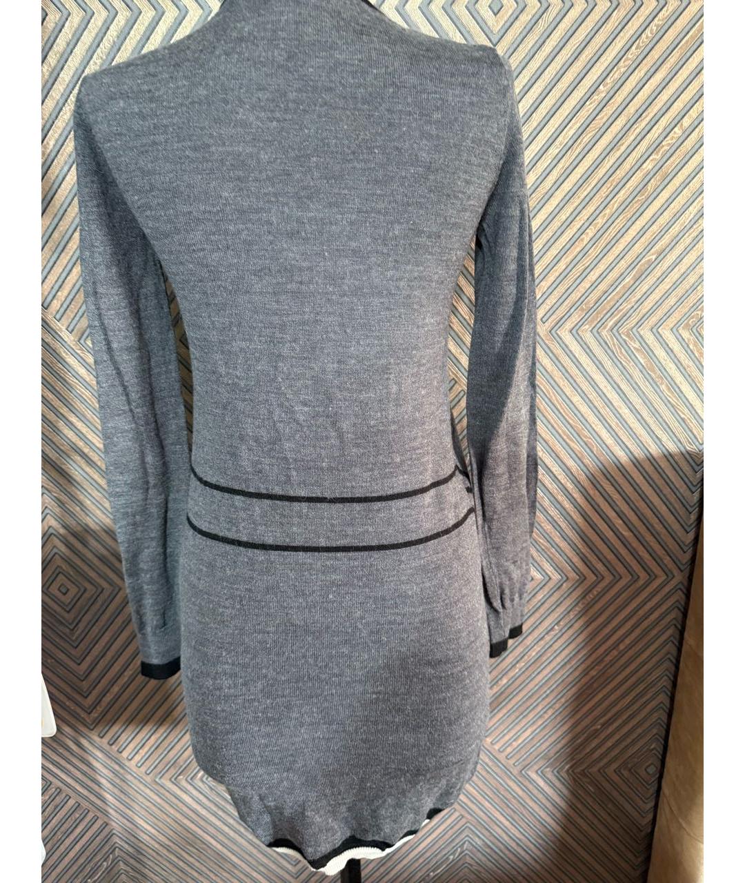 LOVE MOSCHINO Серый шерстяной джемпер / свитер, фото 2