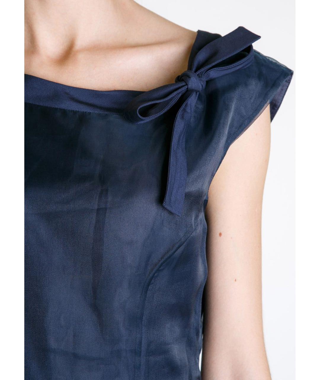 PHILOSOPHY Темно-синее полиэстеровое вечернее платье, фото 5