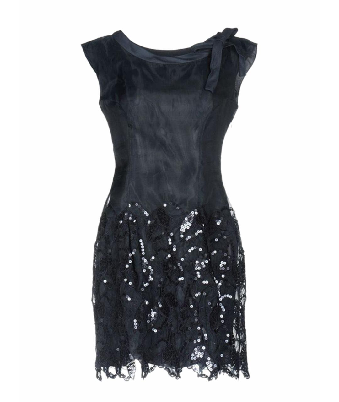 PHILOSOPHY Темно-синее полиэстеровое вечернее платье, фото 1