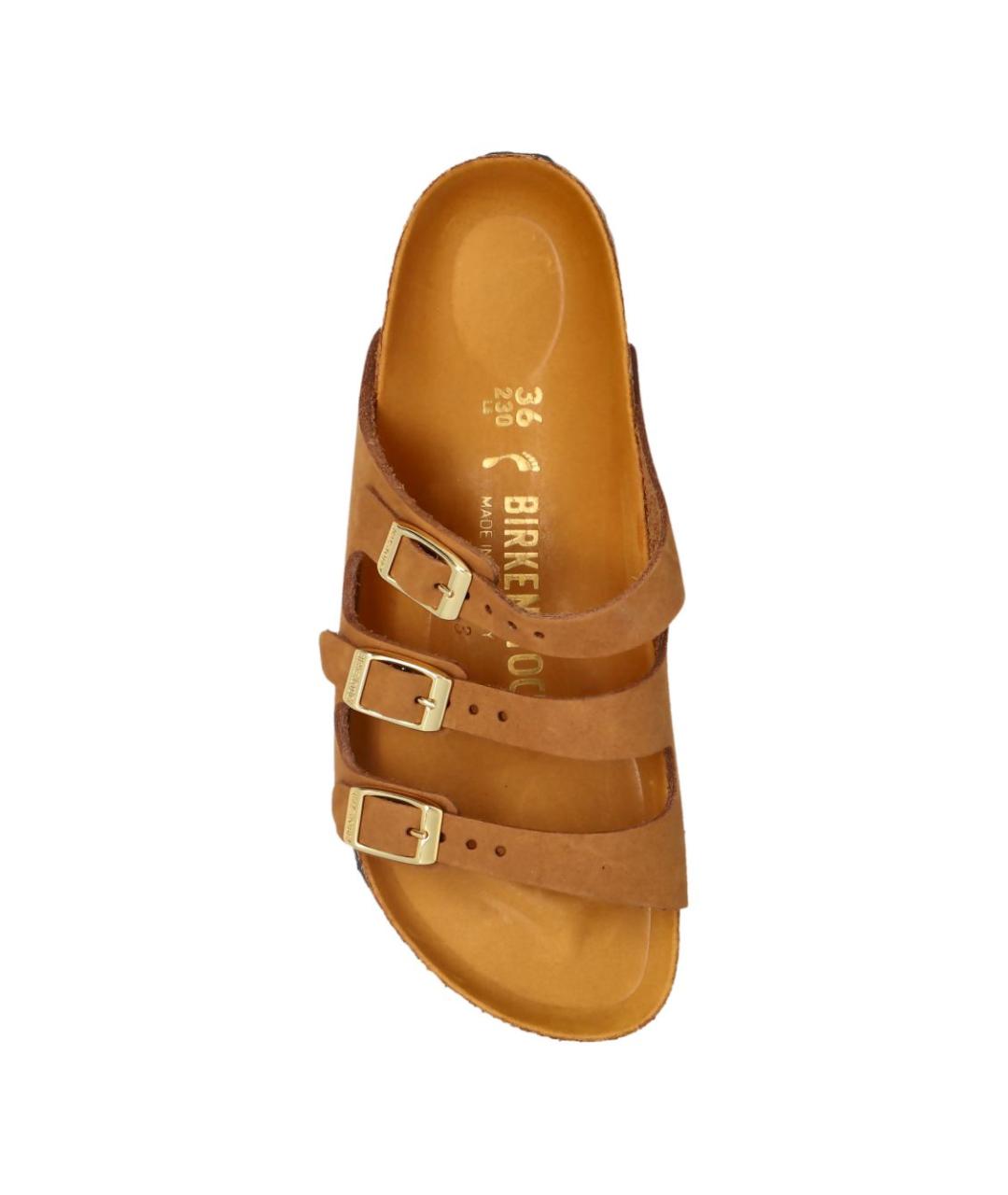 BIRKENSTOCK Коричневые замшевые сандалии, фото 3