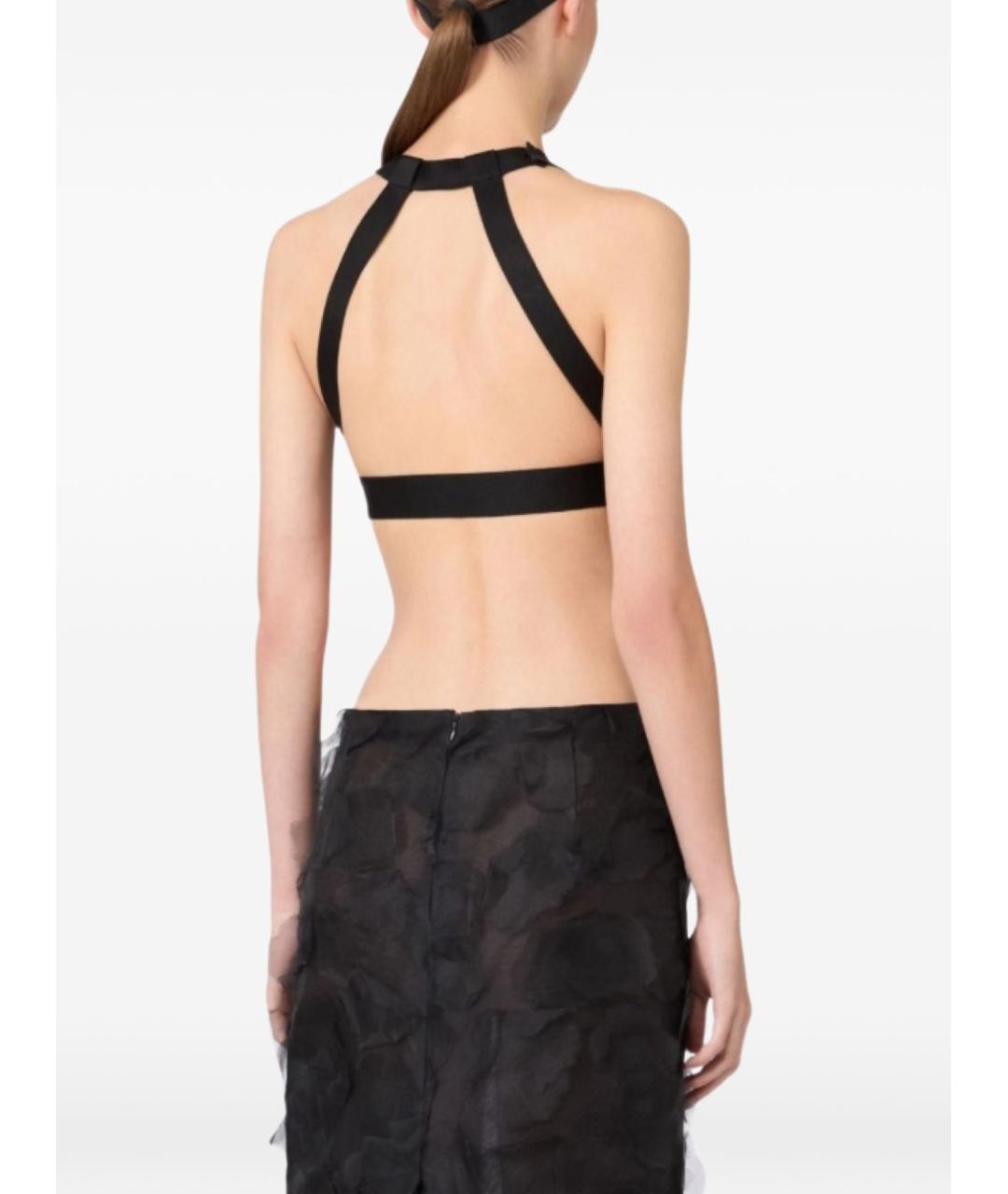 MAX MARA Черная шелковая майка, фото 2