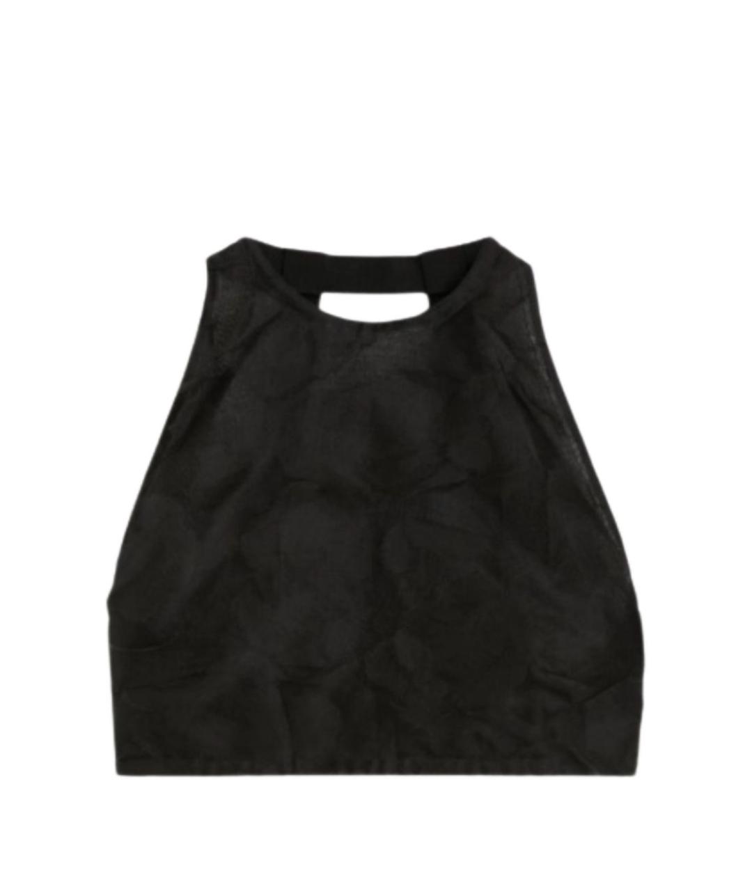 MAX MARA Черная шелковая майка, фото 1