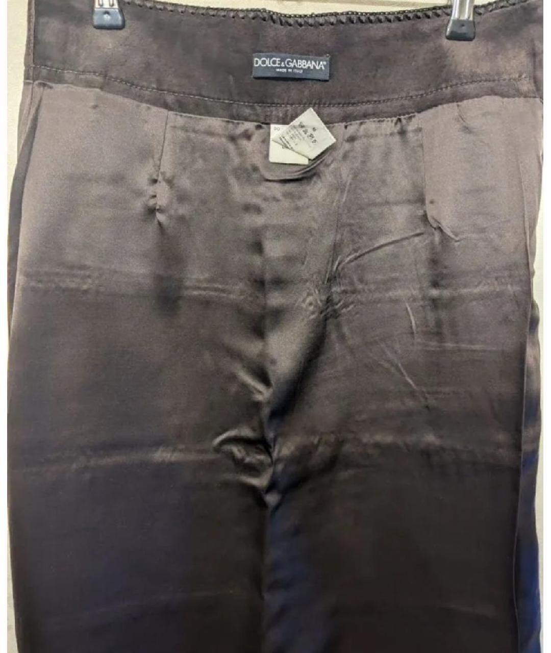 DOLCE&GABBANA Коричневая замшевая юбка миди, фото 6