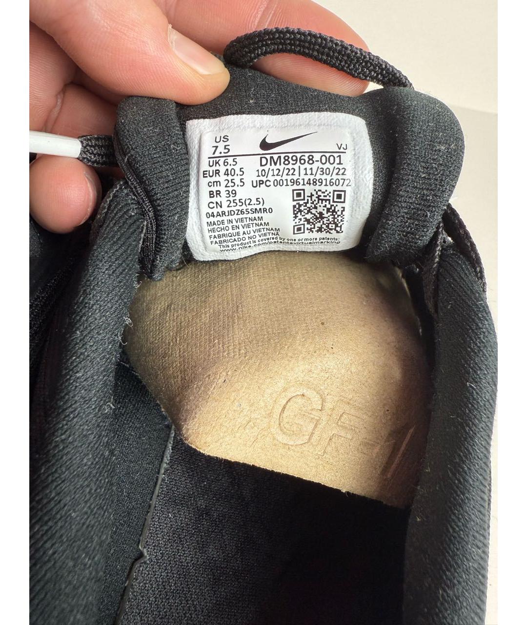 NIKE Черные текстильные кроссовки, фото 5