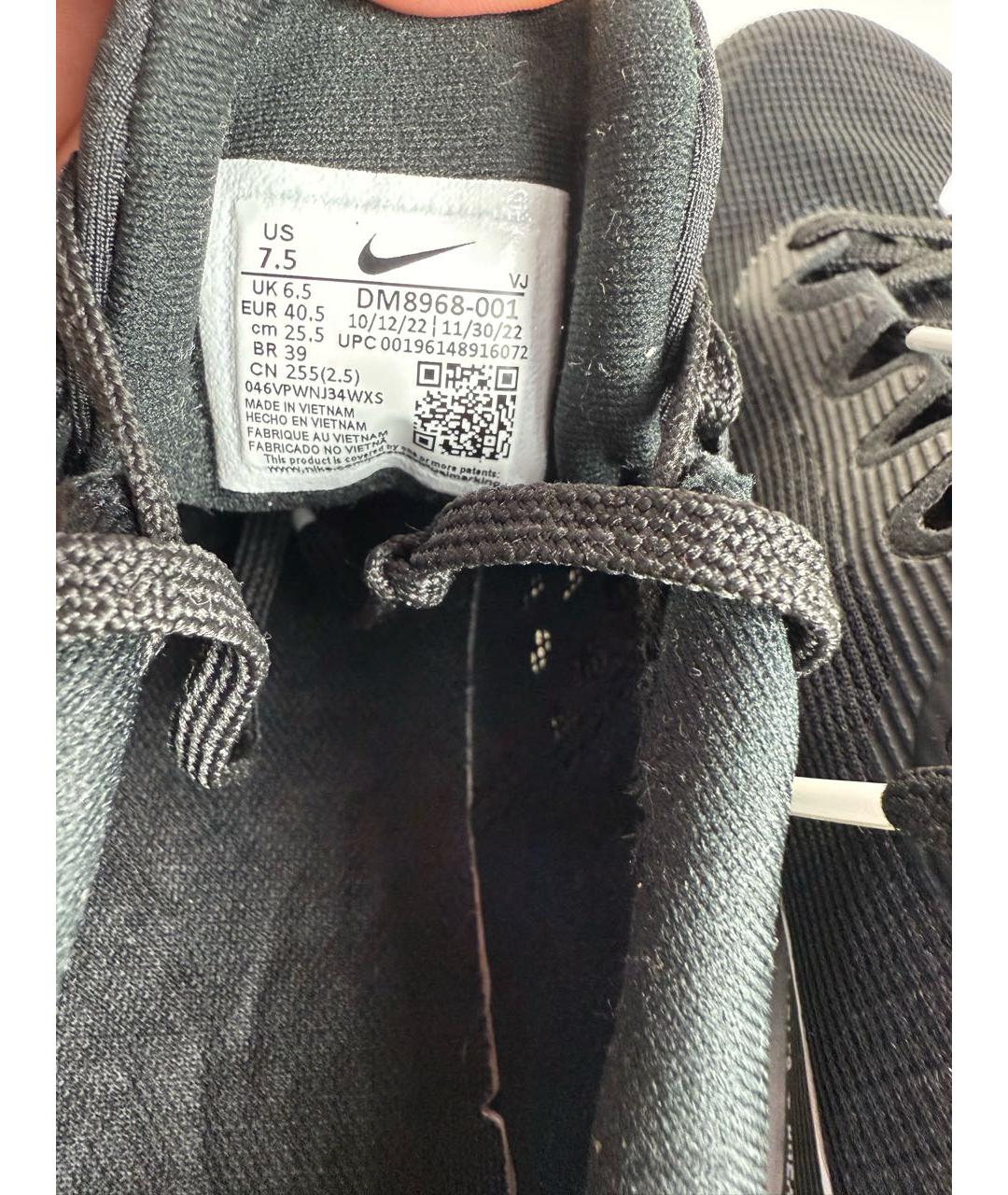 NIKE Черные текстильные кроссовки, фото 6