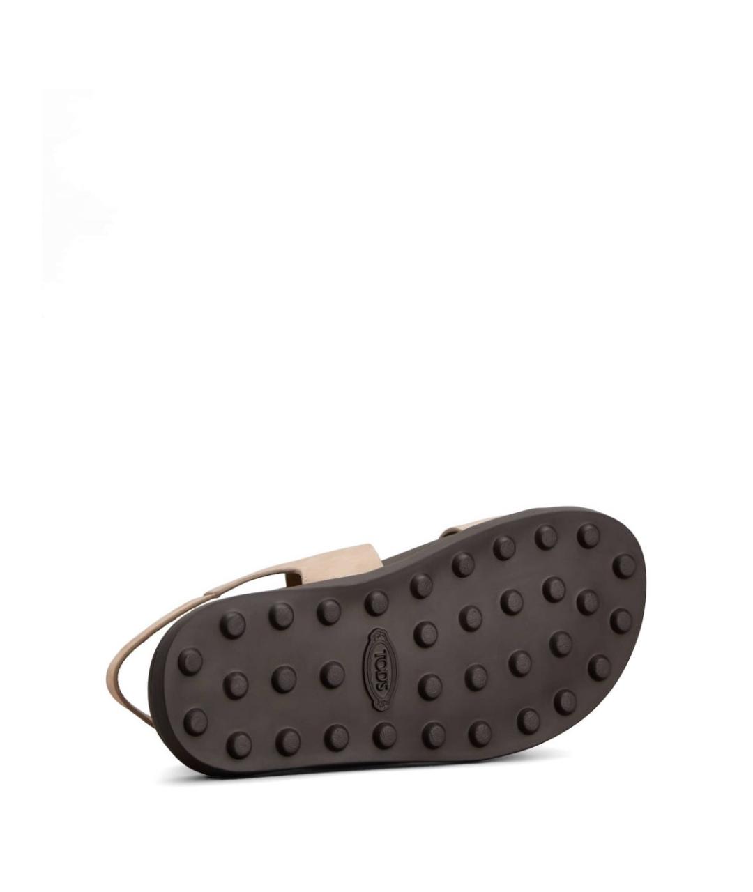 TOD'S Розовые нубуковые босоножки, фото 4