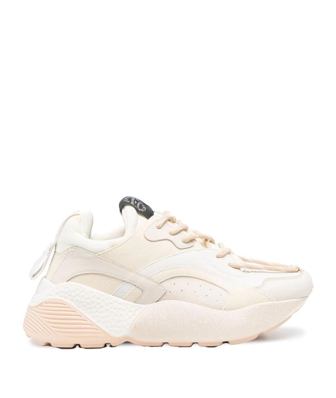 STELLA MCCARTNEY Бежевые синтетические кроссовки, фото 1