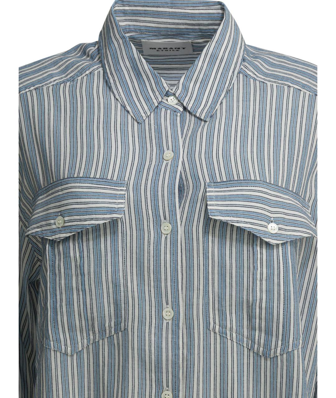 ISABEL MARANT ETOILE Голубая хлопковая рубашка, фото 2