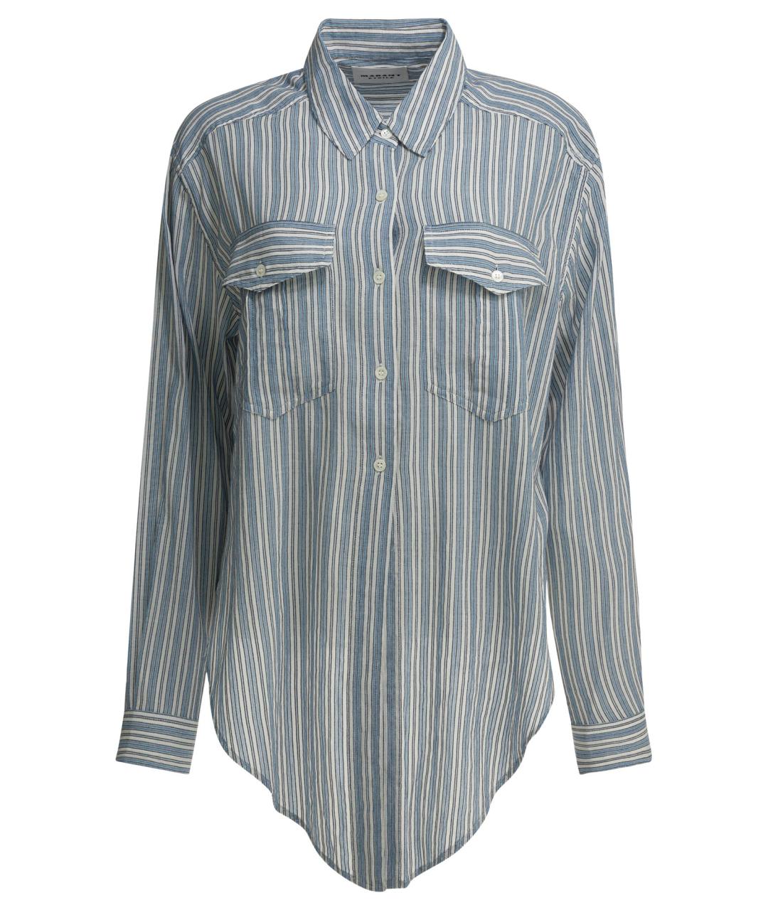 ISABEL MARANT ETOILE Голубая хлопковая рубашка, фото 1