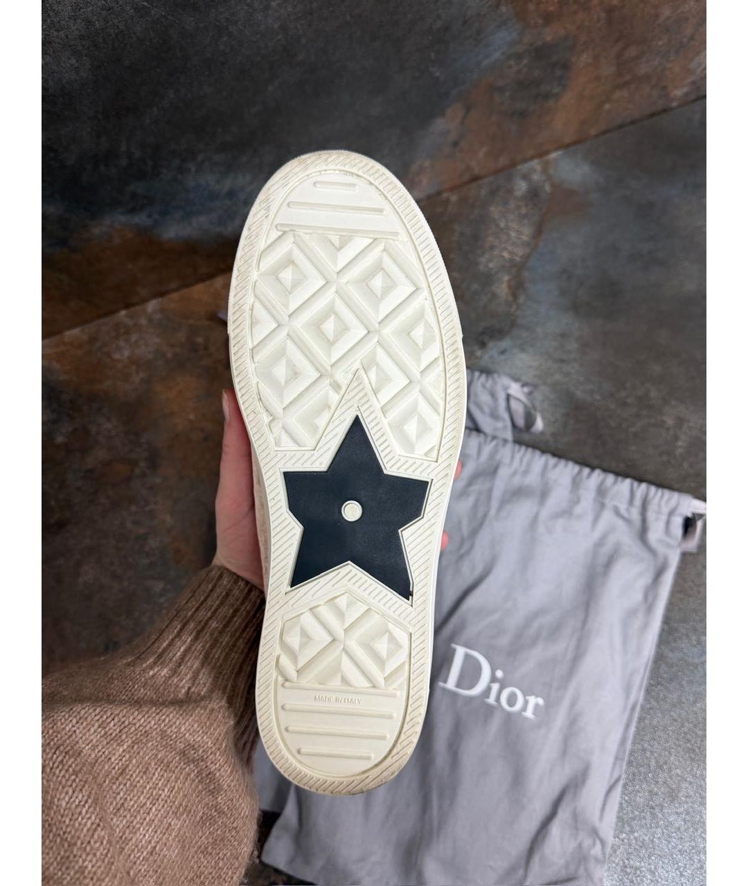 CHRISTIAN DIOR Коралловые бархатные кеды, фото 4