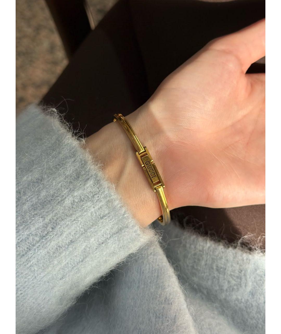 GUCCI Золотые пластиковые часы, фото 7