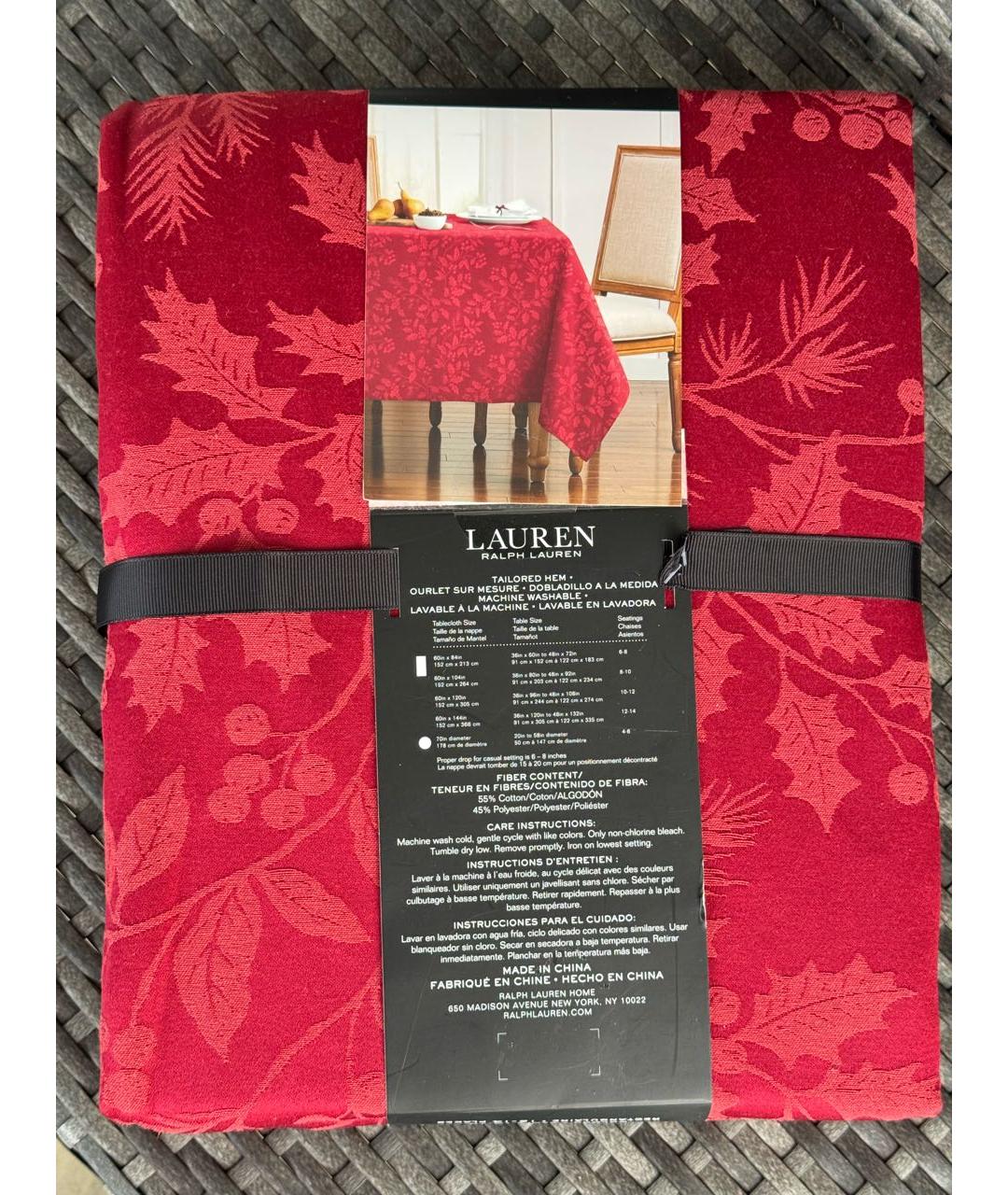 RALPH LAUREN Хлопковая скатерть, фото 2