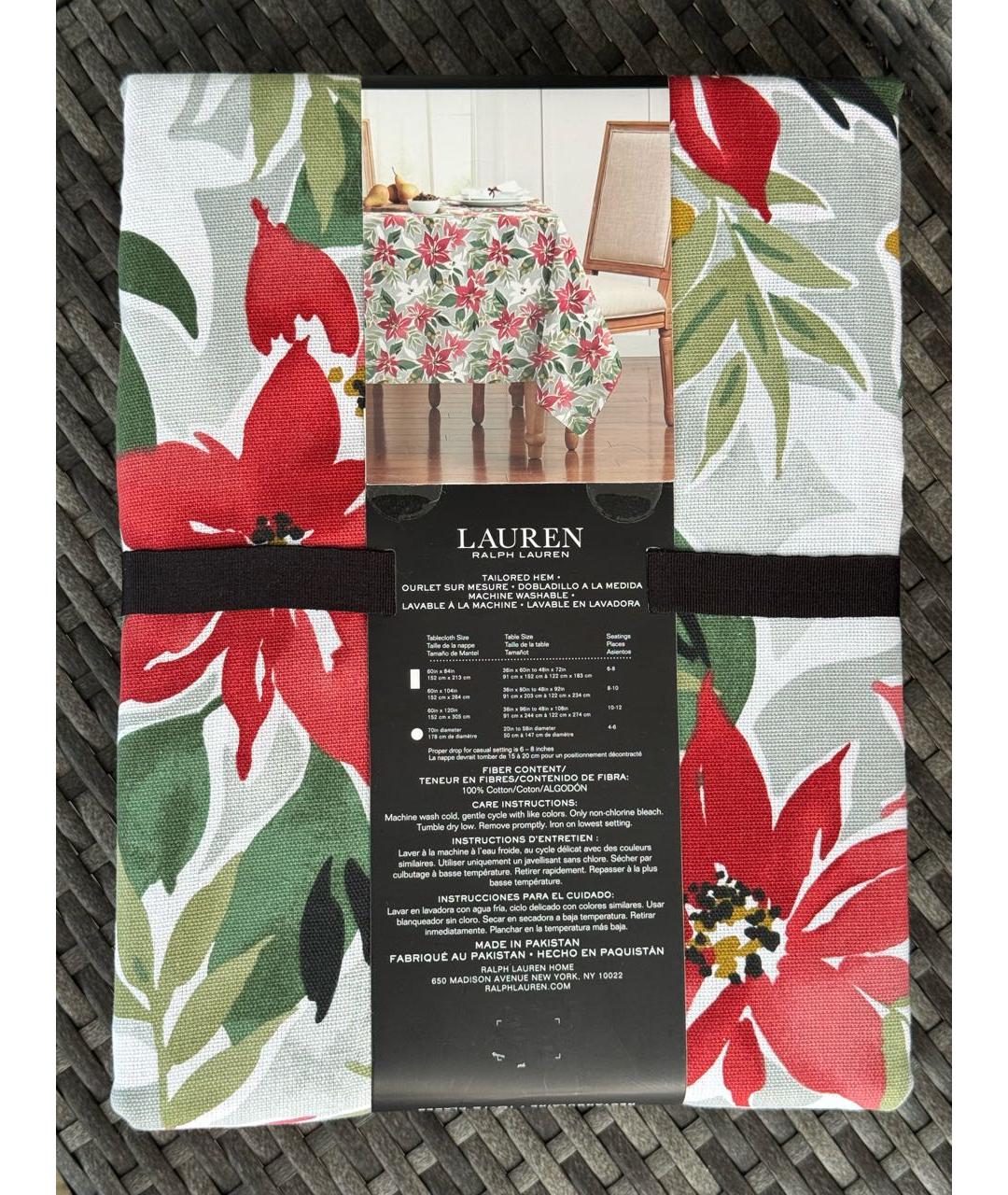 RALPH LAUREN Хлопковая скатерть, фото 2