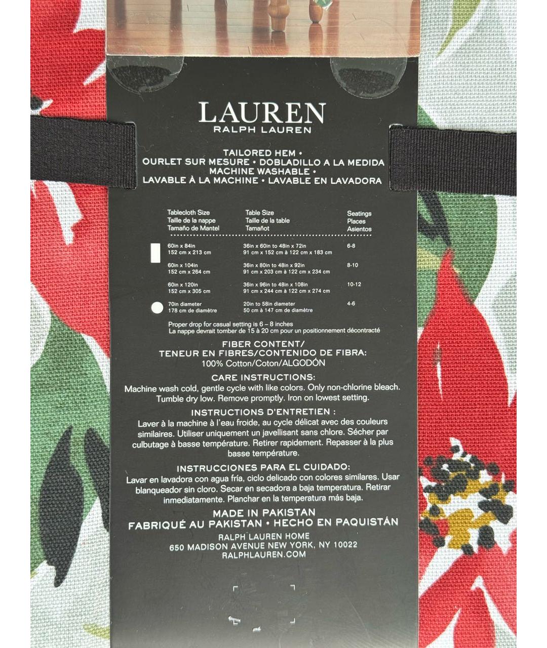 RALPH LAUREN Хлопковая скатерть, фото 3