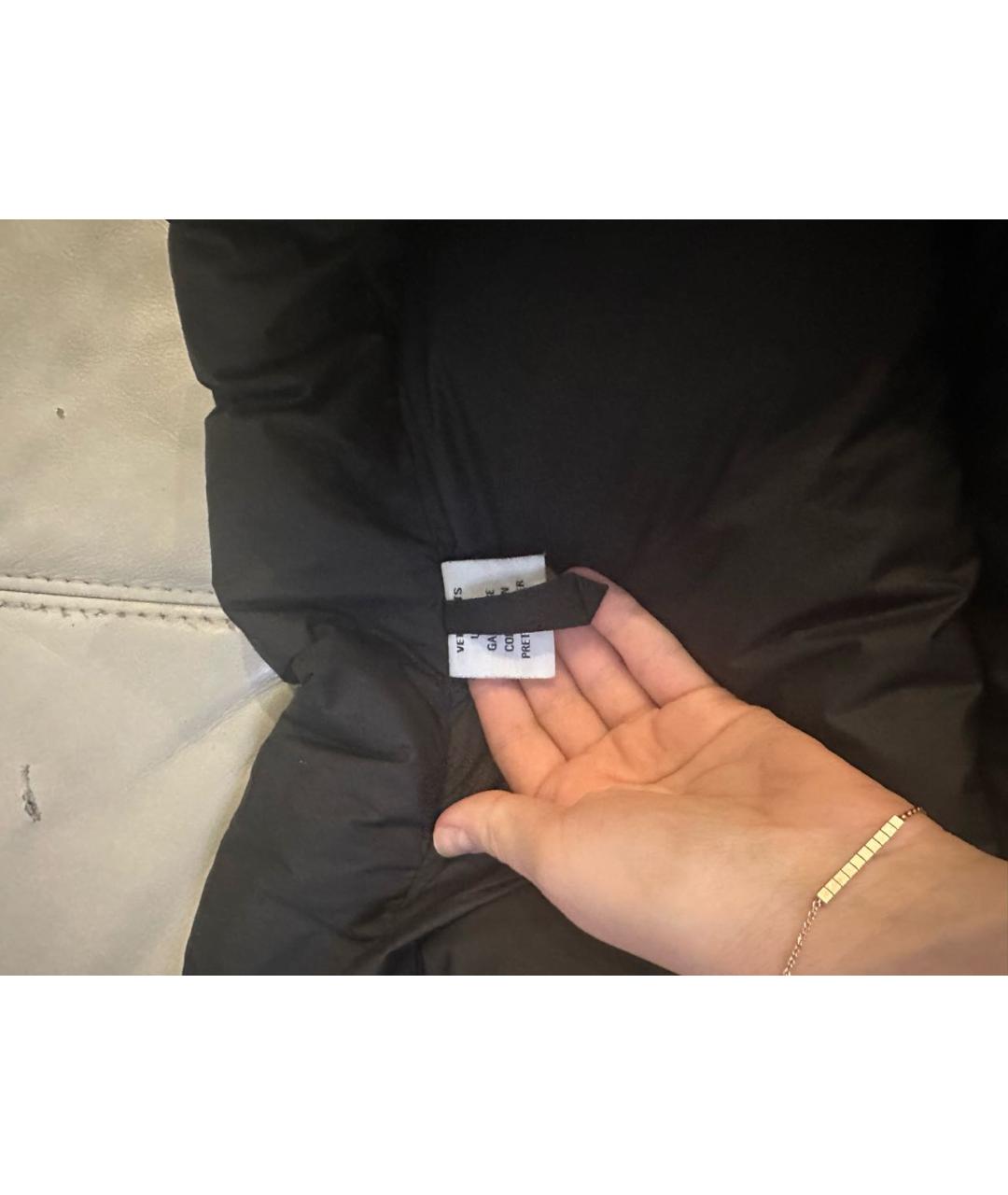 VETEMENTS Черный пуховик, фото 3