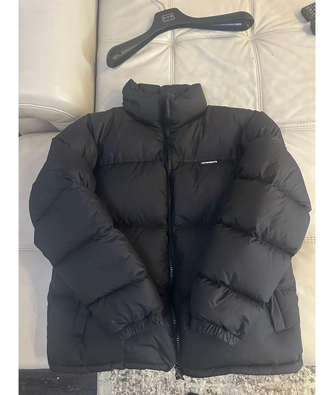 VETEMENTS Черный пуховик, фото 6