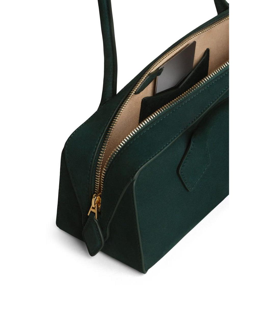 ALAIA Зеленая кожаная сумка с короткими ручками, фото 3