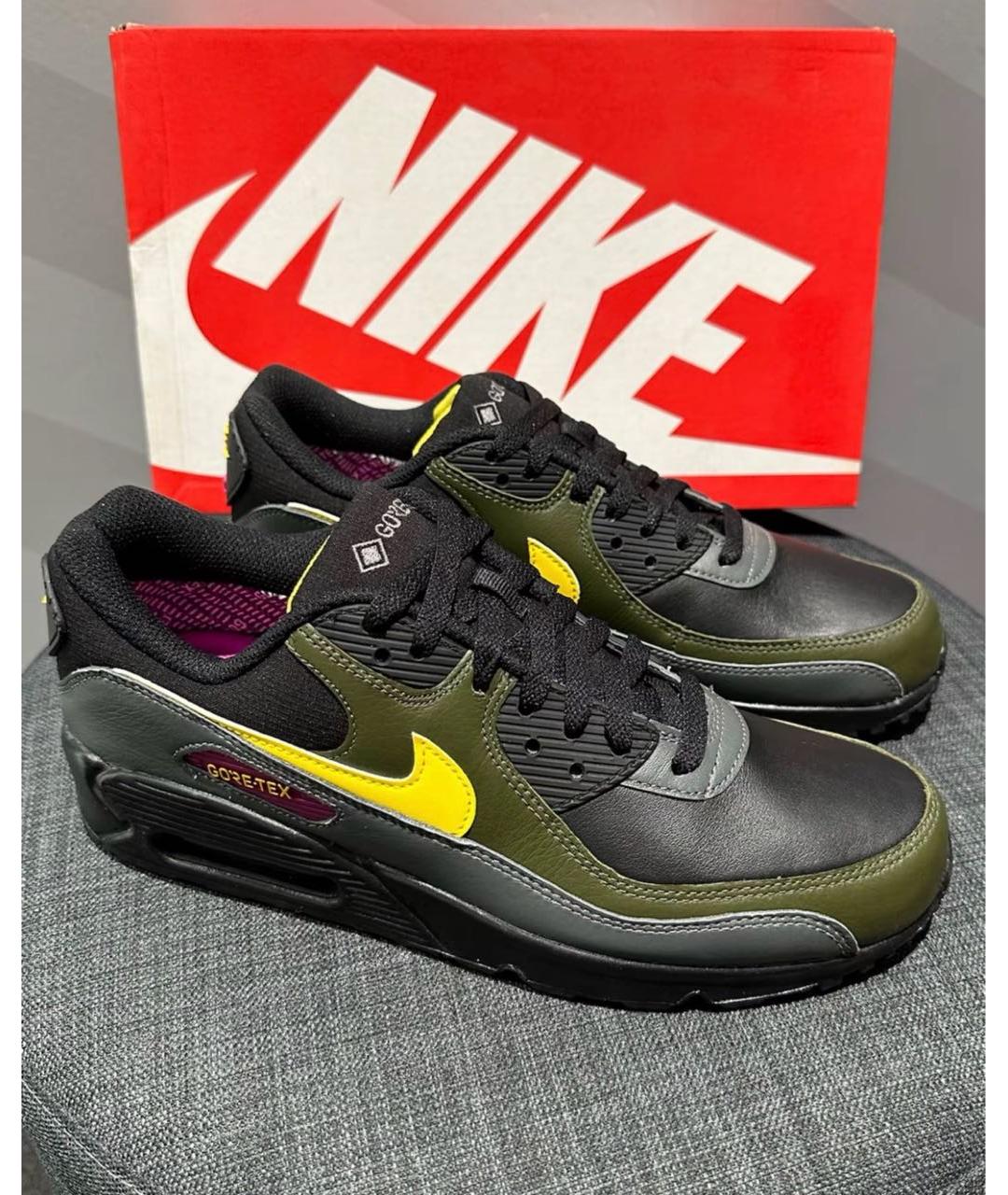 NIKE Мульти кожаные низкие кроссовки / кеды, фото 5