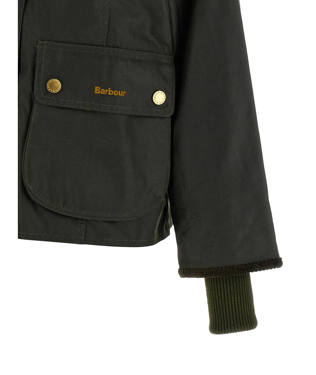 BARBOUR Зеленая хлопковая куртка, фото 4