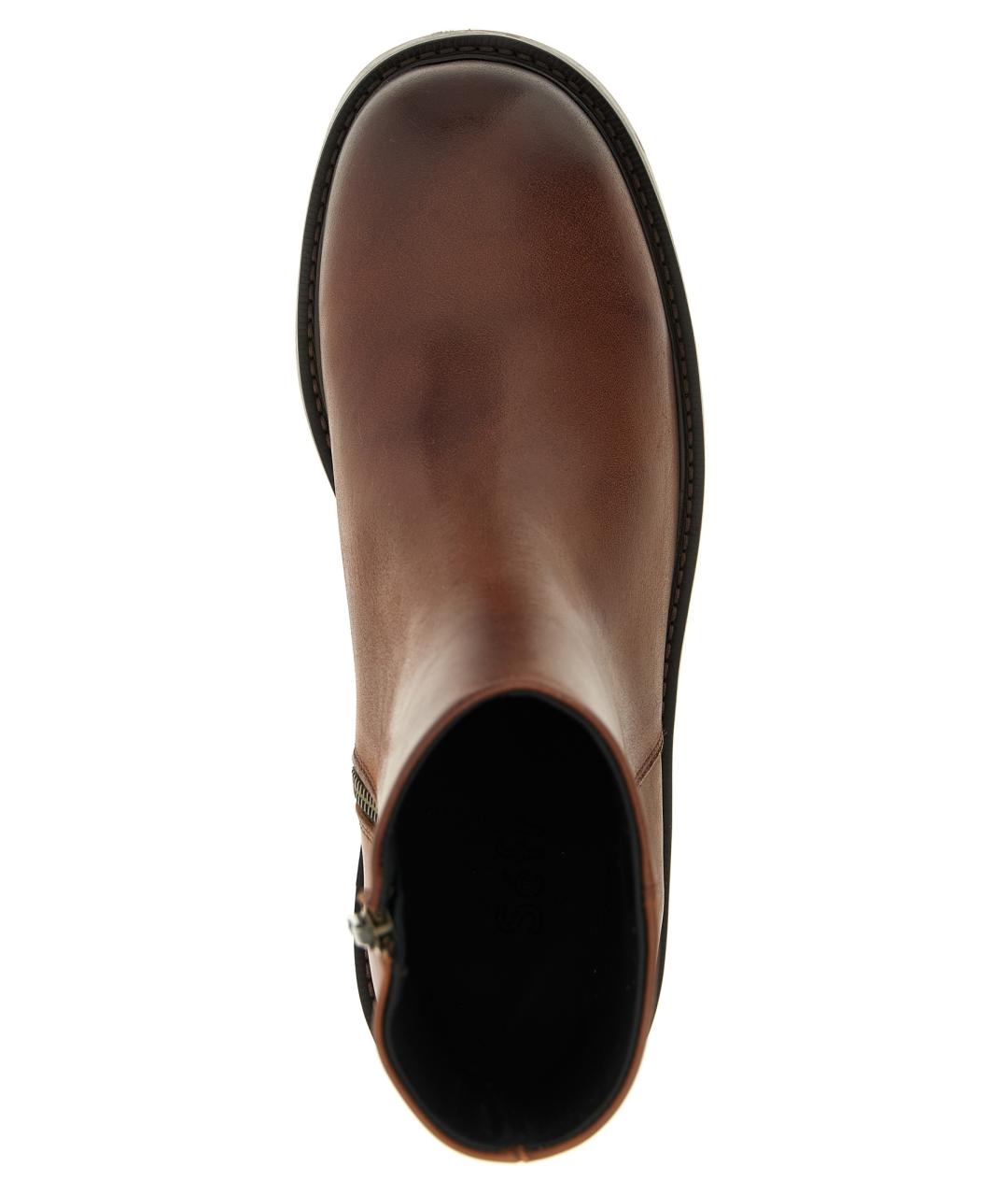 SEFR Коричневые кожаные высокие ботинки, фото 4