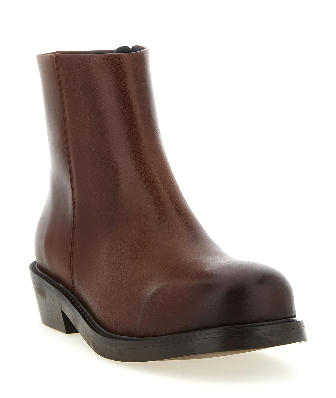 SEFR Коричневые кожаные высокие ботинки, фото 2