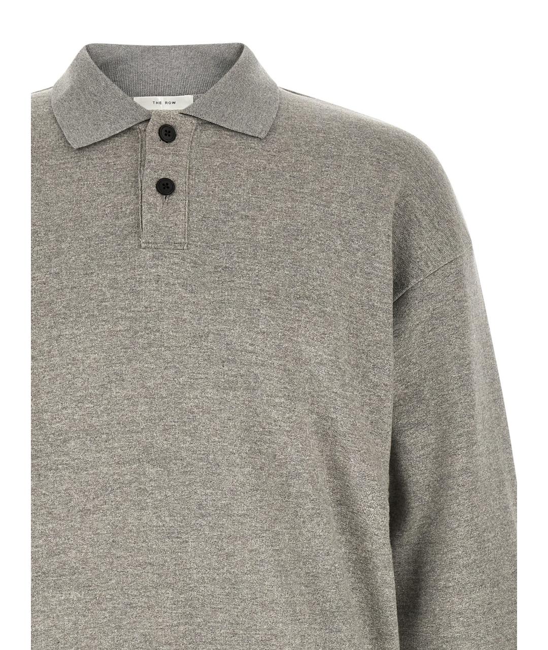 THE ROW Серый хлопковый джемпер / свитер, фото 3