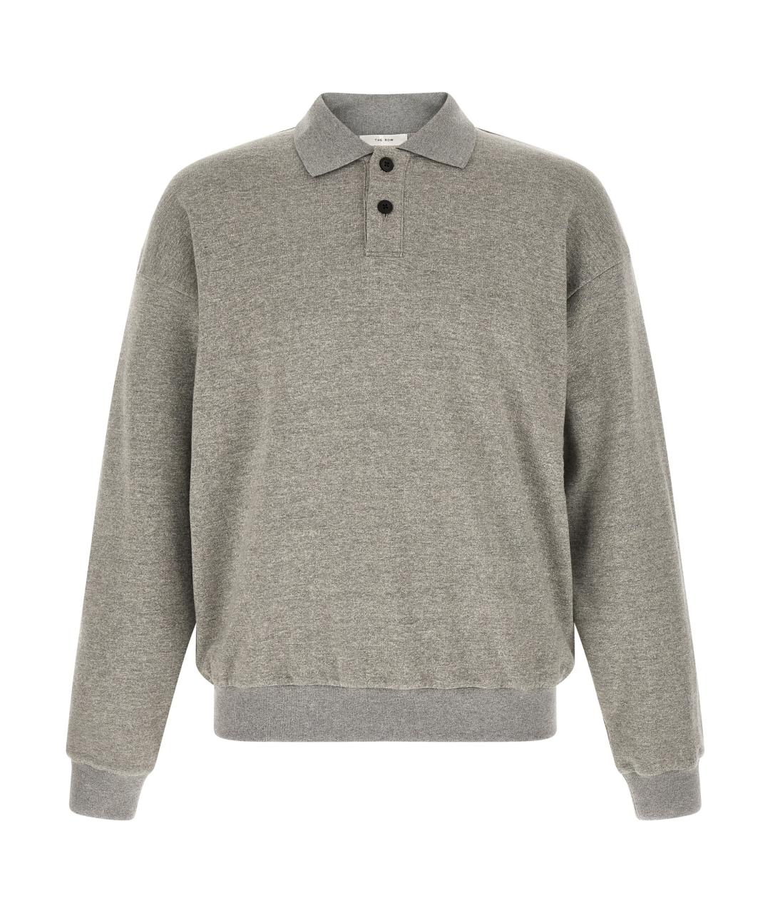 THE ROW Серый хлопковый джемпер / свитер, фото 1