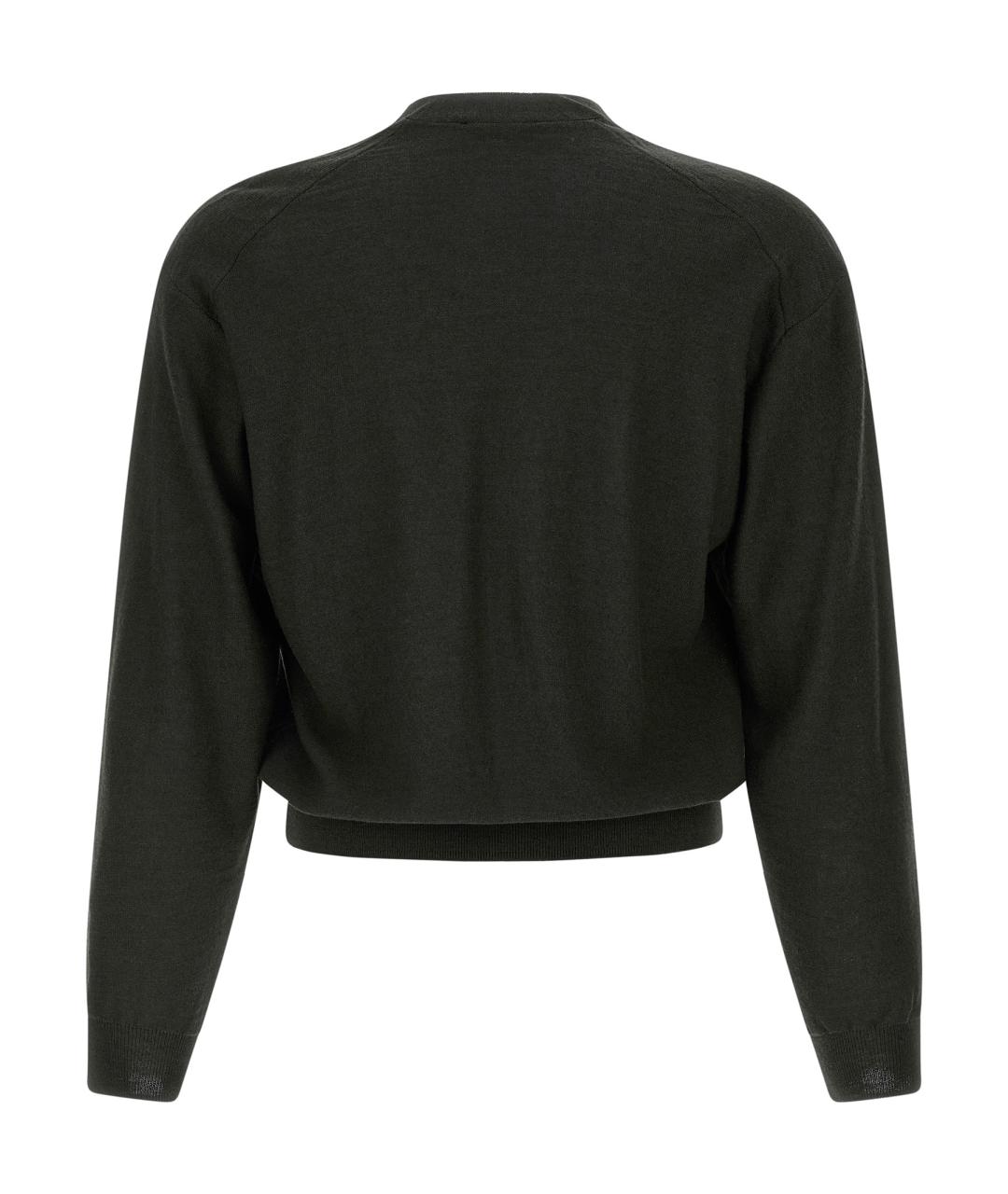 LEMAIRE Черный шерстяной кардиган, фото 3