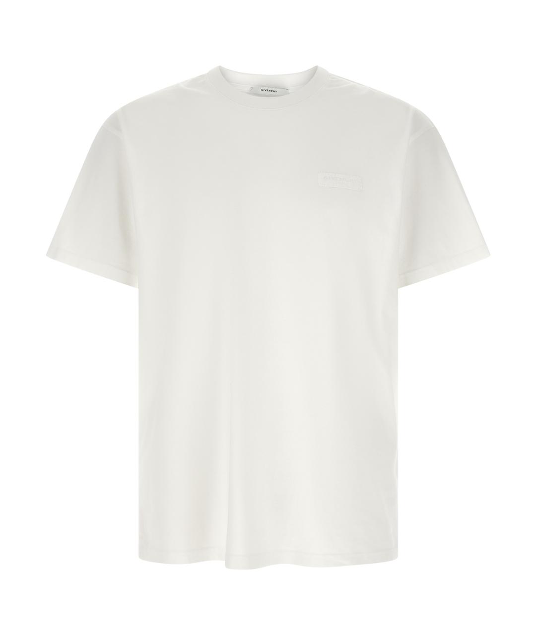 GIVENCHY Белая хлопковая футболка, фото 1