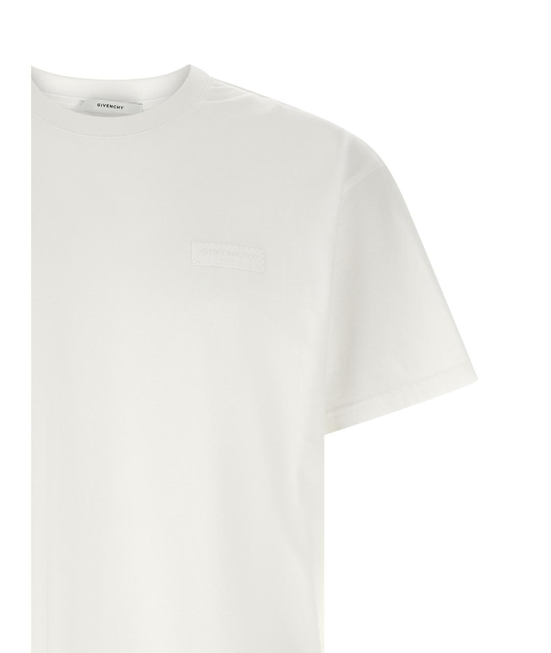 GIVENCHY Белая хлопковая футболка, фото 3