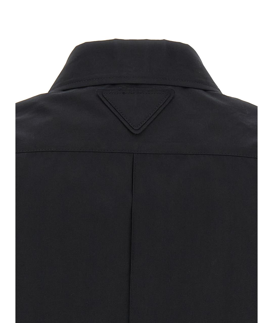 PRADA Черная хлопковая рубашка, фото 4