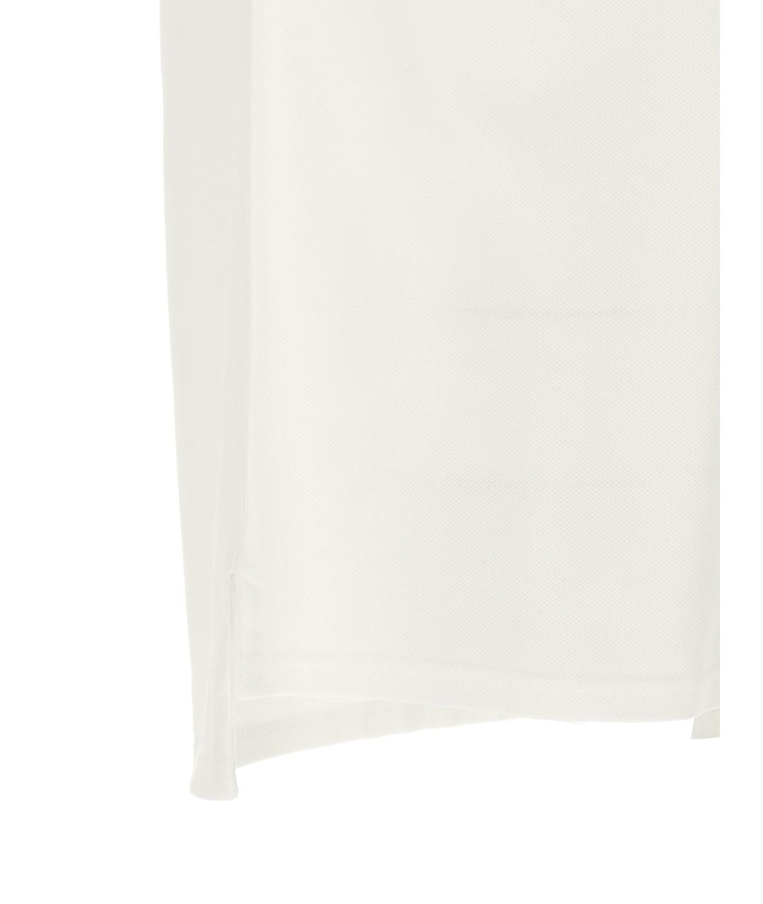 GIVENCHY Белое хлопковое поло с коротким рукавом, фото 4