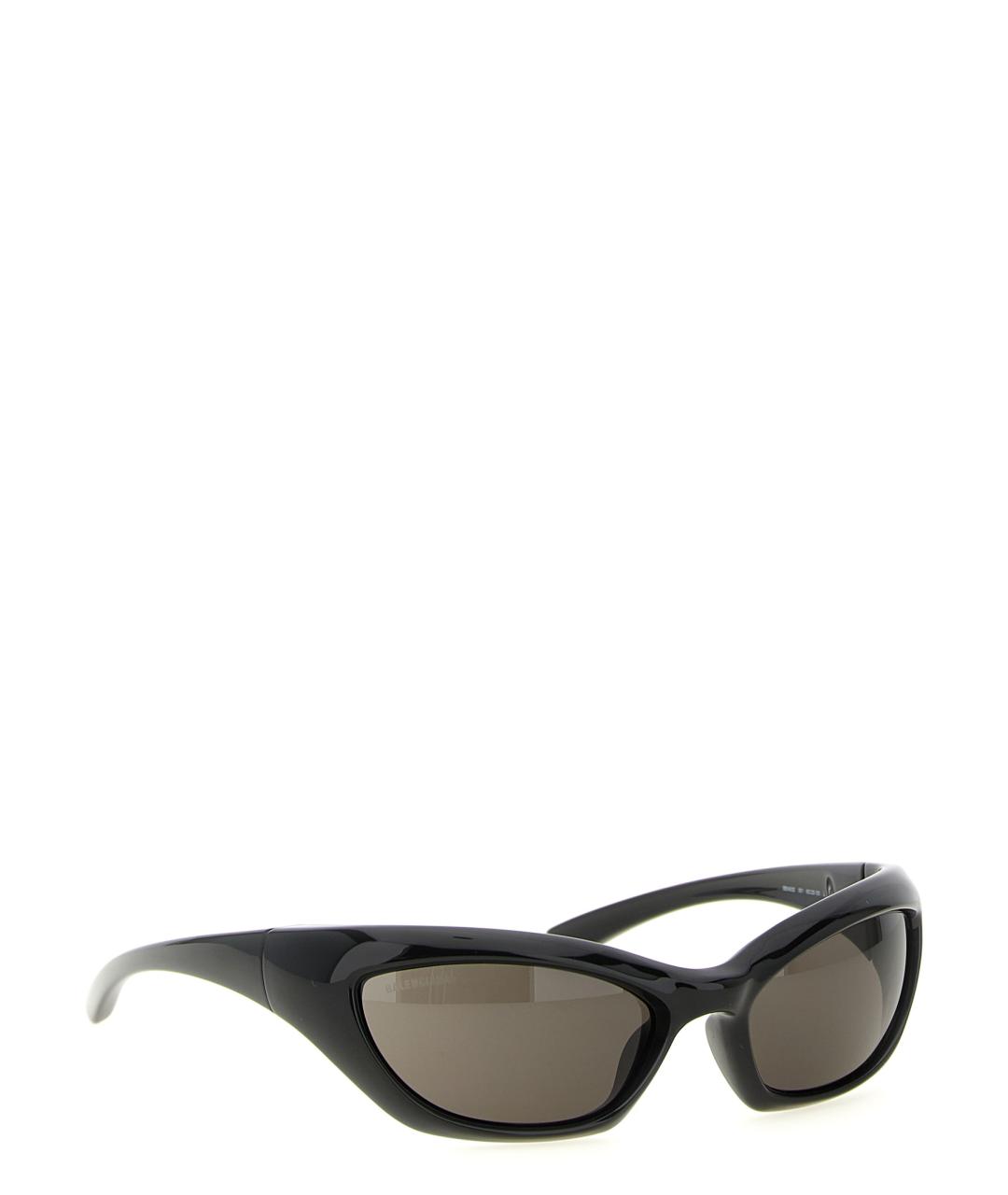 BALENCIAGA Черные пластиковые солнцезащитные очки, фото 2