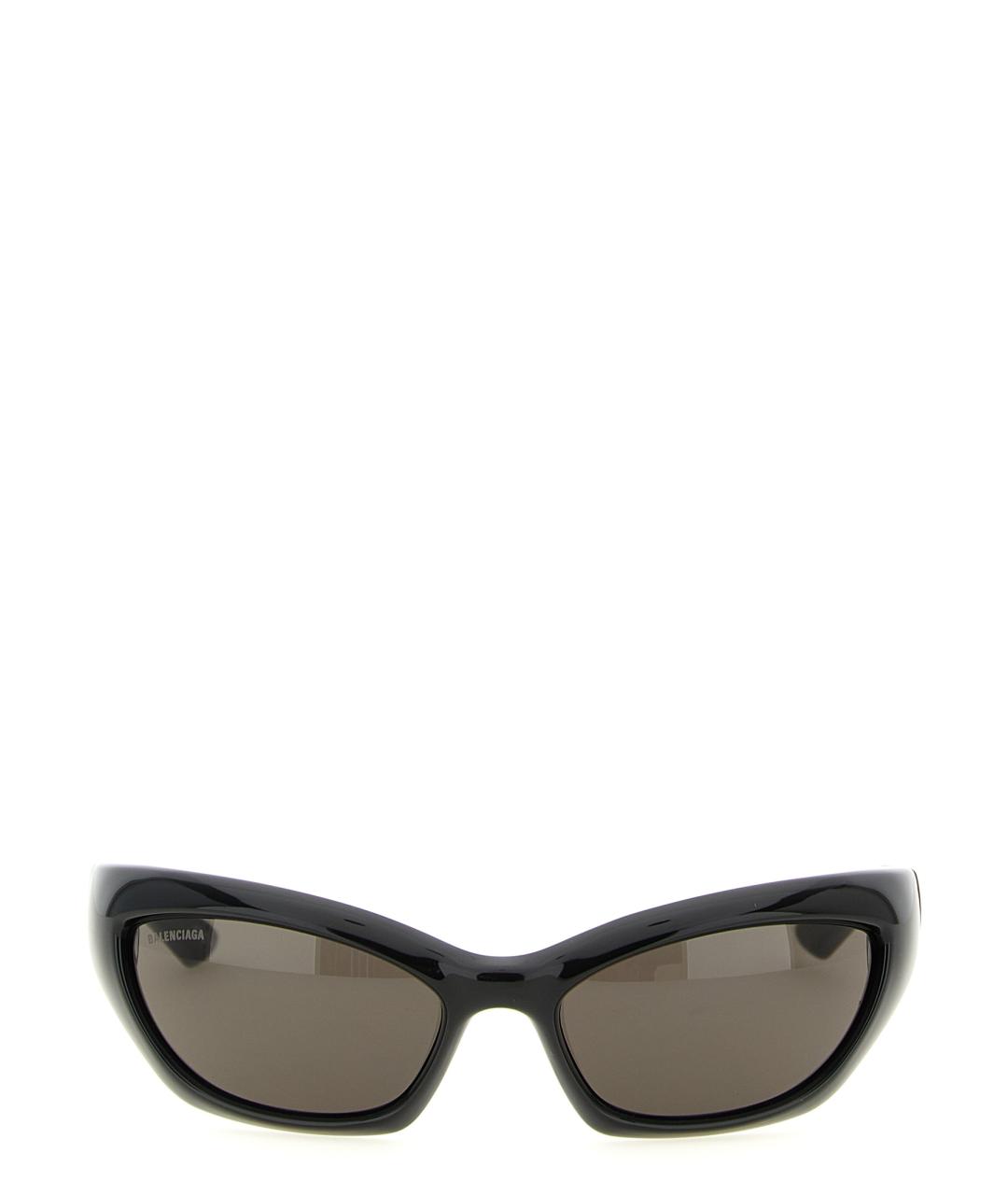 BALENCIAGA Черные пластиковые солнцезащитные очки, фото 1