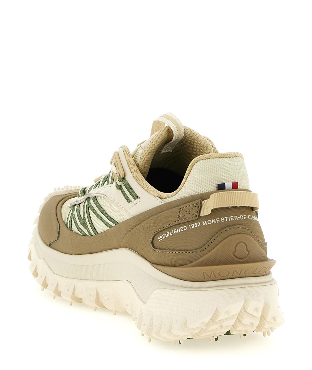 MONCLER Бежевые низкие кроссовки / кеды, фото 3
