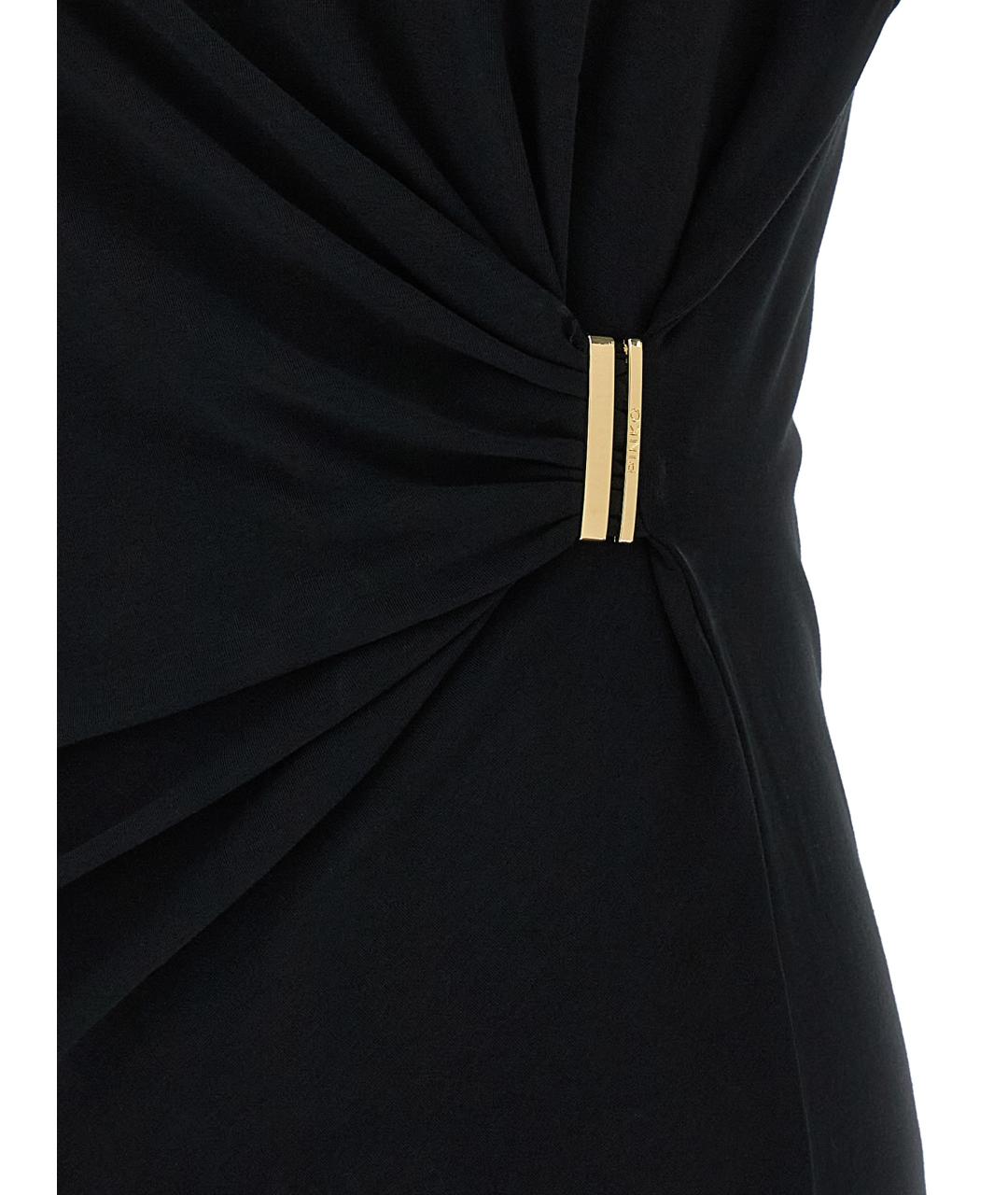 PINKO Черная хлопковая футболка, фото 4