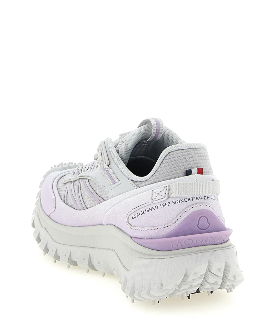 MONCLER Фиолетовые синтетические кроссовки, фото 3