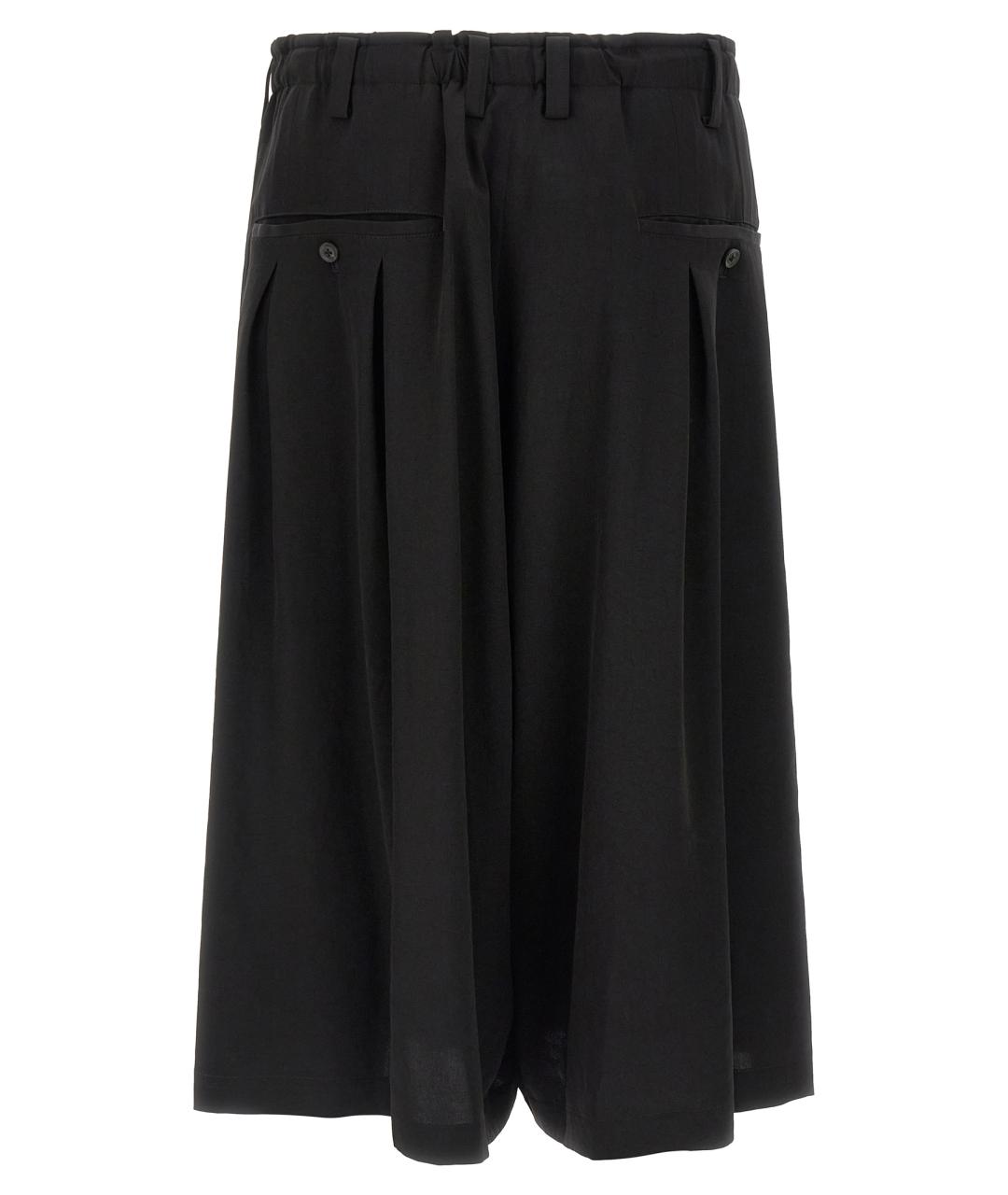 YOHJI YAMAMOTO Черные полиамидовые повседневные брюки, фото 2