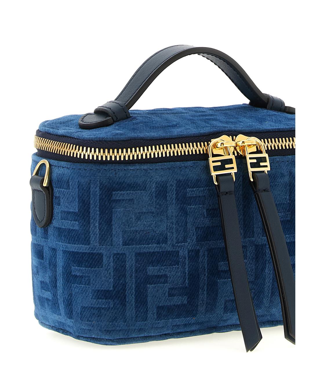FENDI Синяя деним сумка через плечо, фото 3