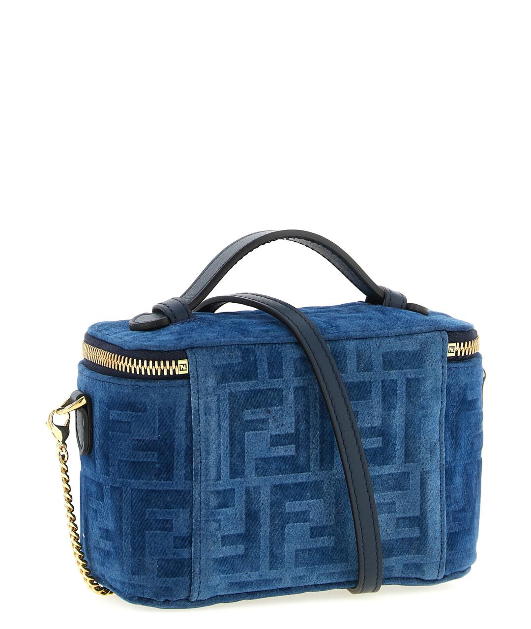 FENDI Синяя деним сумка через плечо, фото 2