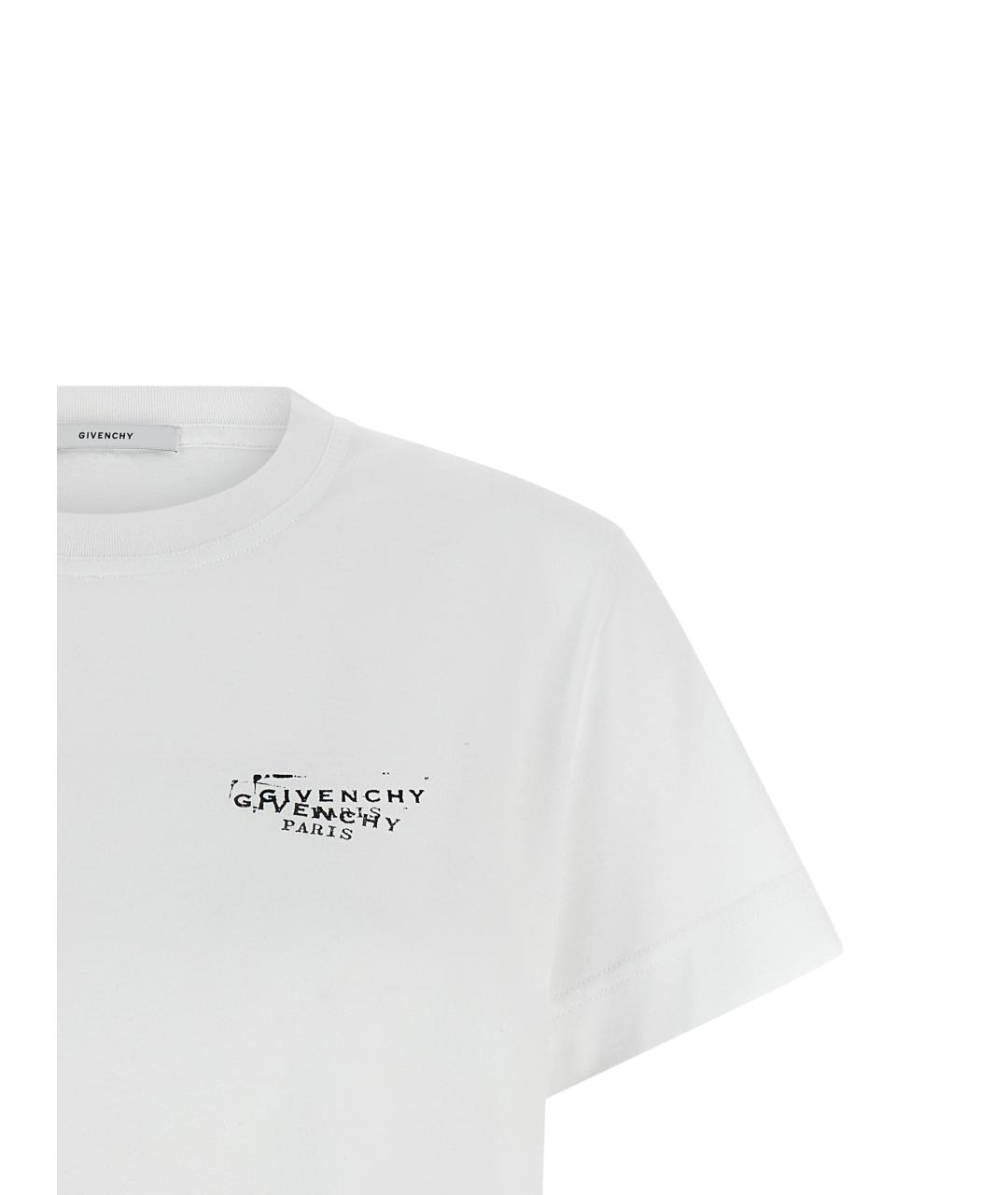 GIVENCHY Белая хлопковая футболка, фото 3