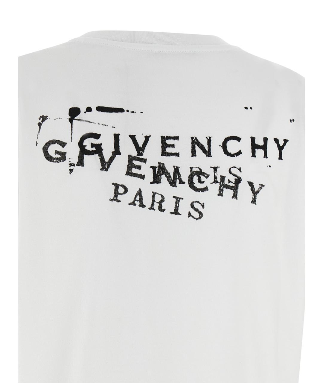GIVENCHY Белая хлопковая футболка, фото 4