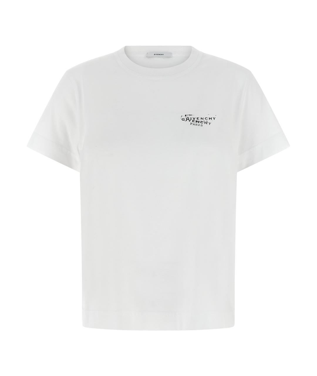 GIVENCHY Белая хлопковая футболка, фото 1