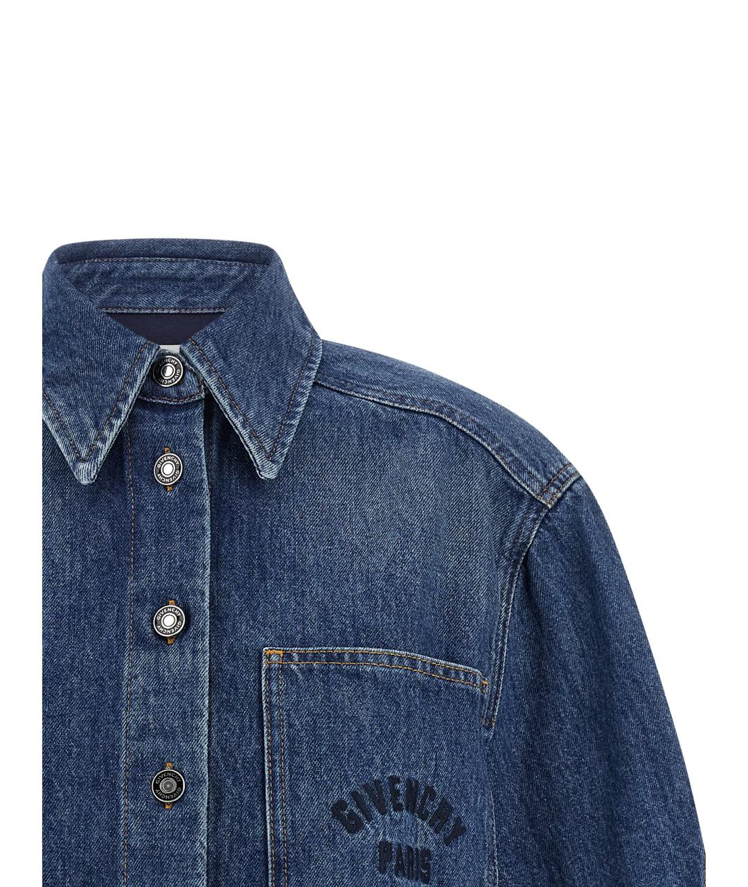 GIVENCHY Синяя хлопковая рубашка, фото 3